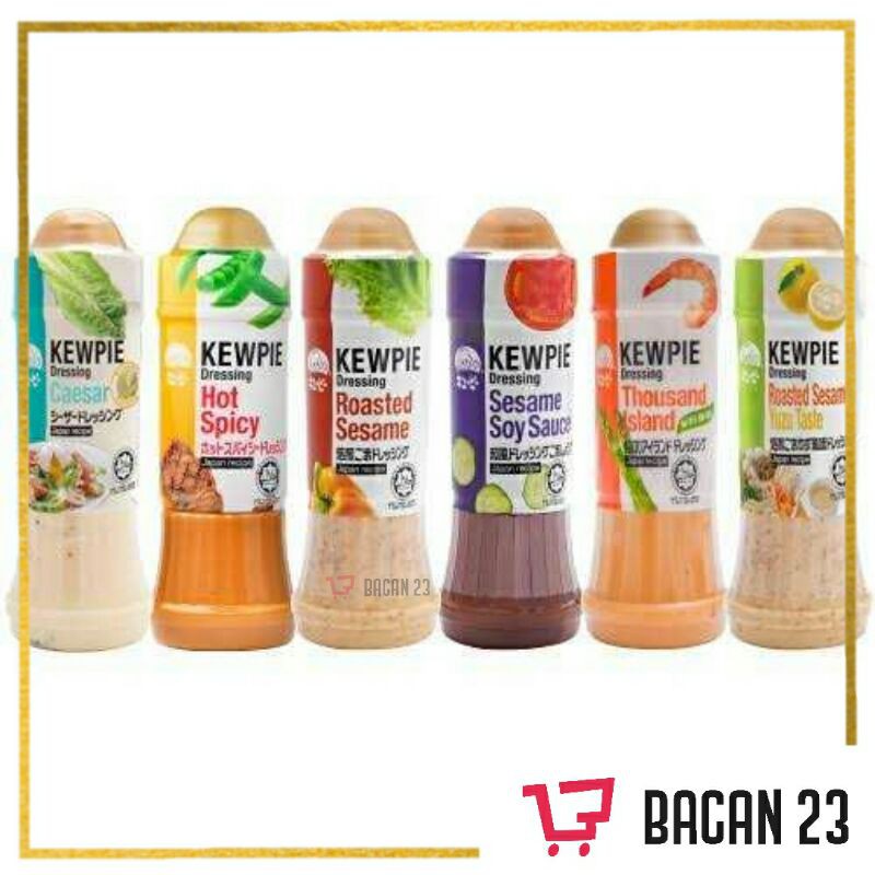 

Kewpie Salad Dressing 200ml Mayonais (Wijen Sangrai - Kecap Ala Jepang - Thousand Island) / Bacan23