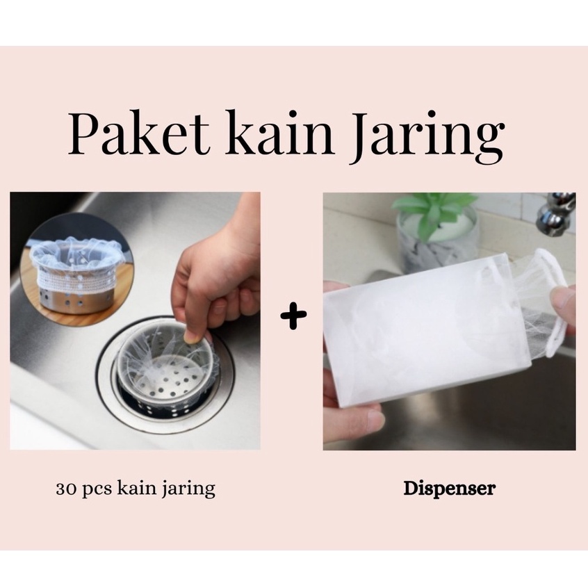 Kain Jaring Halus / Jala Saringan Air Wastafel Dapur Anti Mampet Net Filter