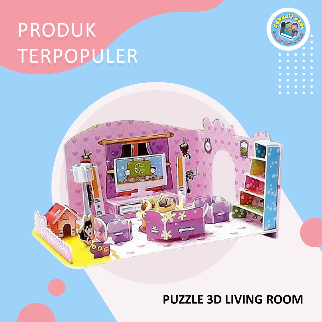 Jual Puzzle 3d Anak Ruangan Rumah-rumahan | Shopee Indonesia