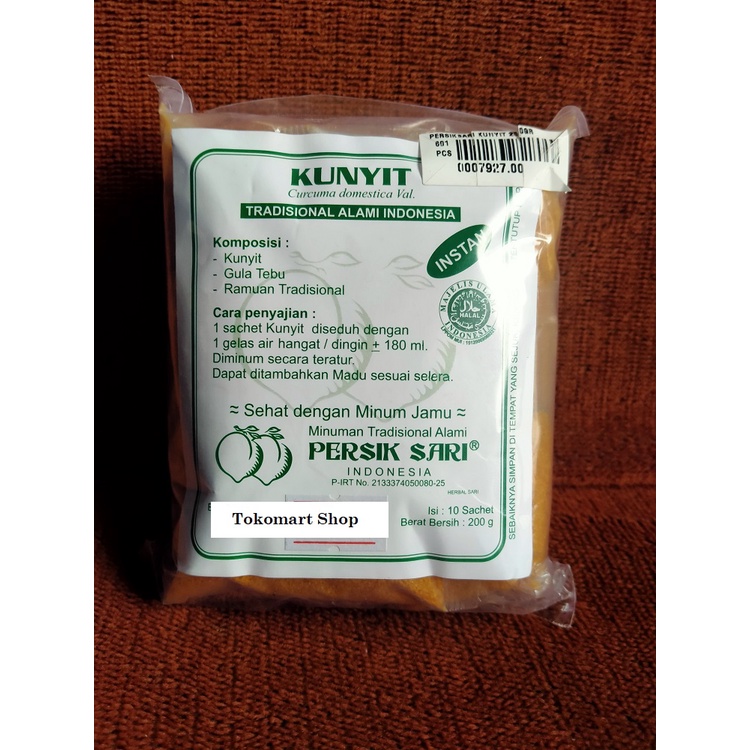 KUNYIT PERSIK SARI - Minuman Jamu Herbal utk Kesehatan