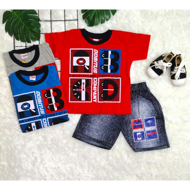 DB SETELAN ANAK LAKI-LAKI USIA 2-10 TAHUN GAMBAR DOBITUS COMPANY REAL PICT