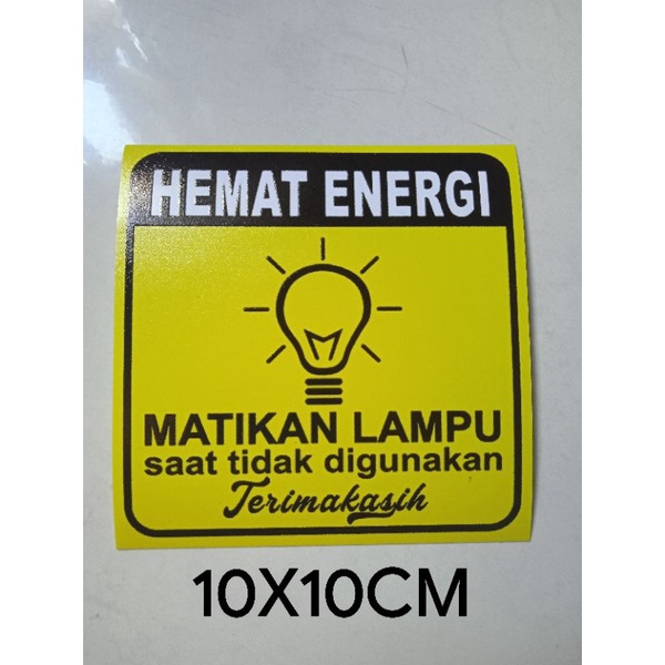 

STIKER HEMAT ENERGI