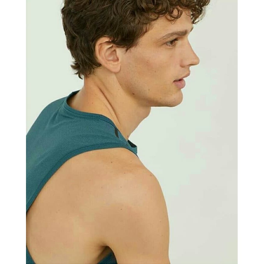 NEW JN SLEEVELESS HNM SPORTS TANK TOP BLUE ORIGINAL TRAINING RUNNING H&M