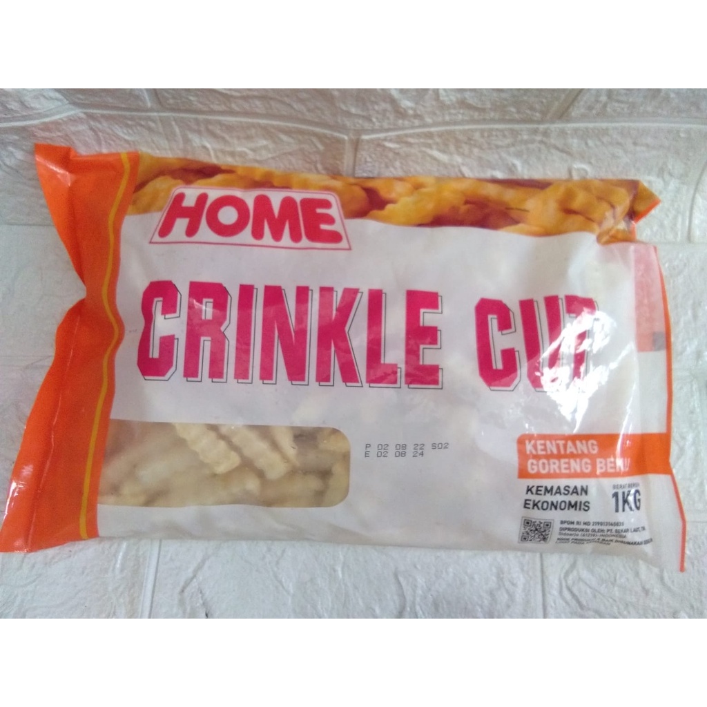 

KENTANG HOME CRINKLE CUT 1KG BERGERIGI (frozen)
