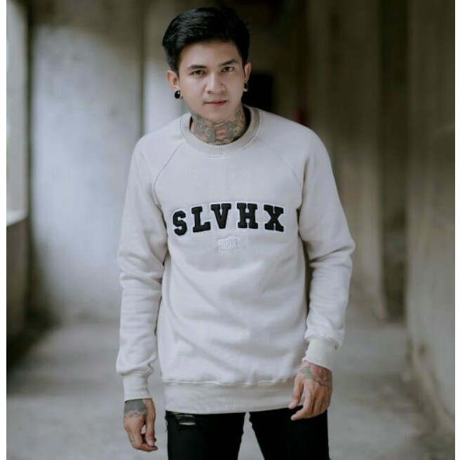 Crewneck Salviohexia Bordir Crewneck Salvio Hexia Crewneck Slvhx Cream