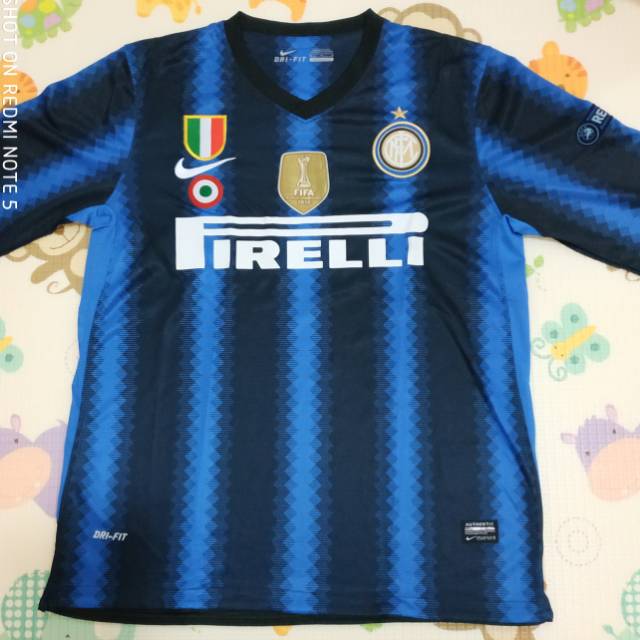 Prelove Jersey bola Inter Milan Home 2010 / 2011 Full patch