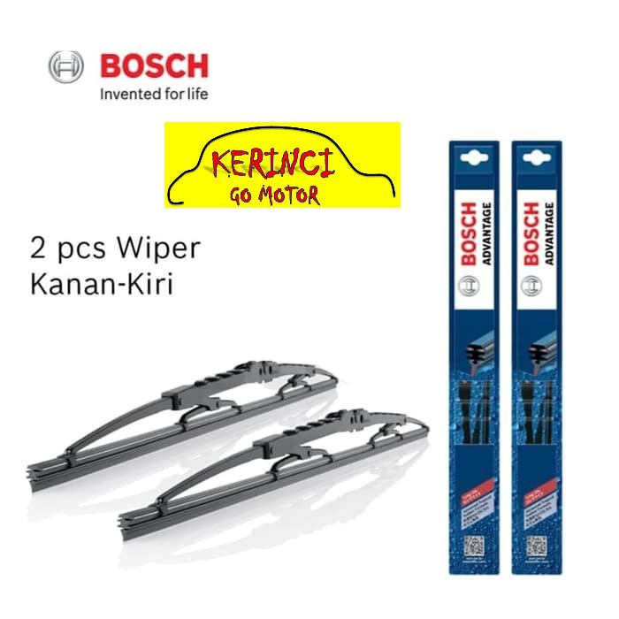 WIPER TOYOTA YARIS BOSCH ADVANTAGE 24&quot; &amp; 14&quot; SEPASANG WIPER YARIS