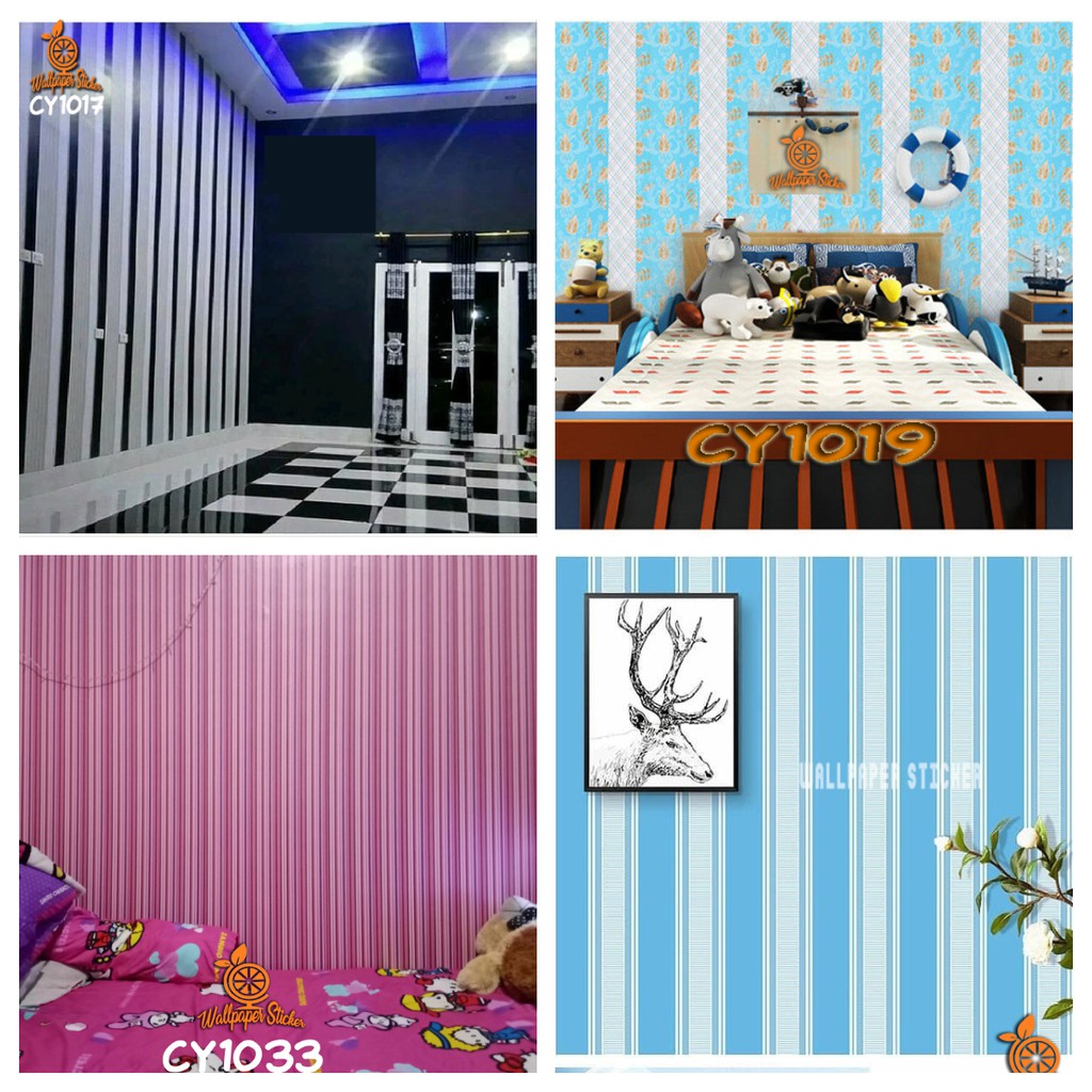 Wallpaper Dinding Premium Wallpaper Dinding 3D Wallpaper Dinding Shabby 45cmx8meter Wallstiker
