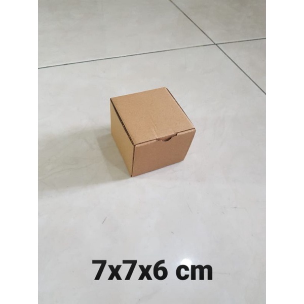 Jual Kardus Box uk. 7x7x6 cm Kotak Karton Die Cut pizza Shopee Indonesia