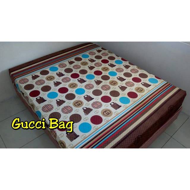 Sprei Katun Gucci Bag Coklat 200x200