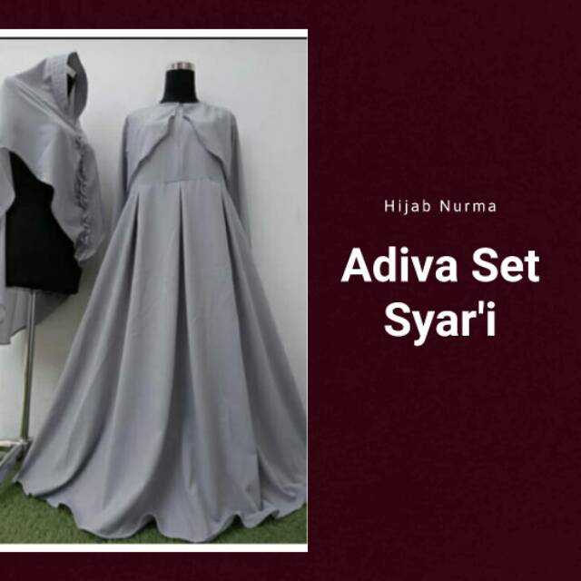 Adiva set syari / diamond lily / set syari / set gamis