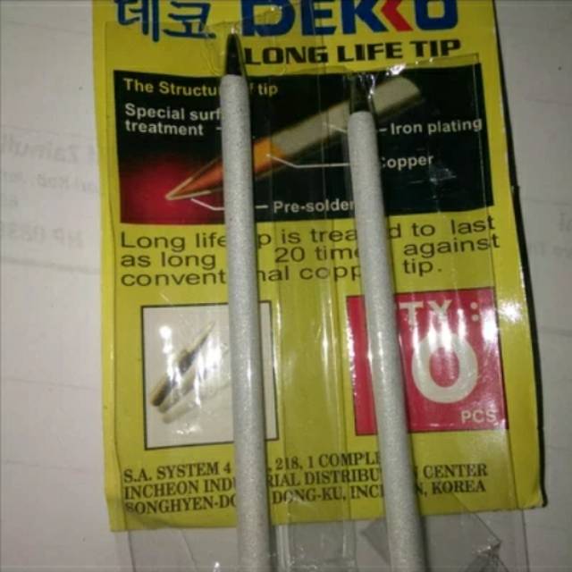 Ujung Solder DEKKO 40W Kristal