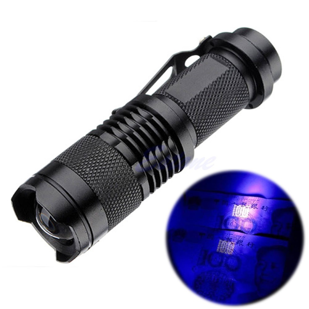 TaffLED Senter LED 395nm Waterproof Pocketman P1 Ultraviolet - Black