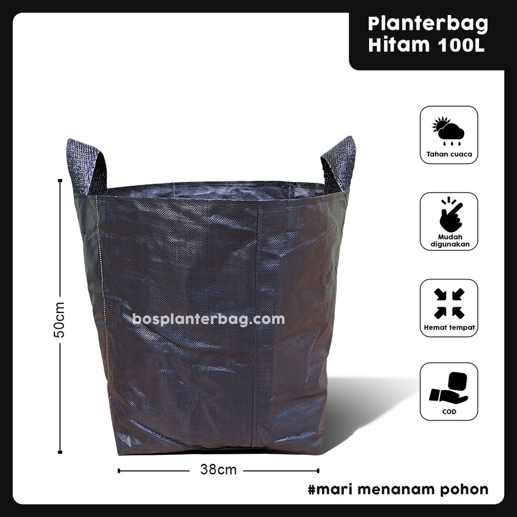 Planter Bag 100 Liter Ukuran 50x50 Pot tanaman Besar Polybag Jumbo