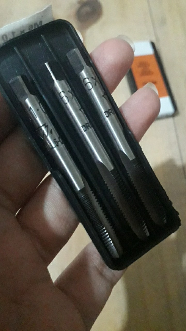 Mata Hand Tap M6 X 1 Mm Triangle 3 Pcs Bor Pembuat Ulir Drat Baut Made In England