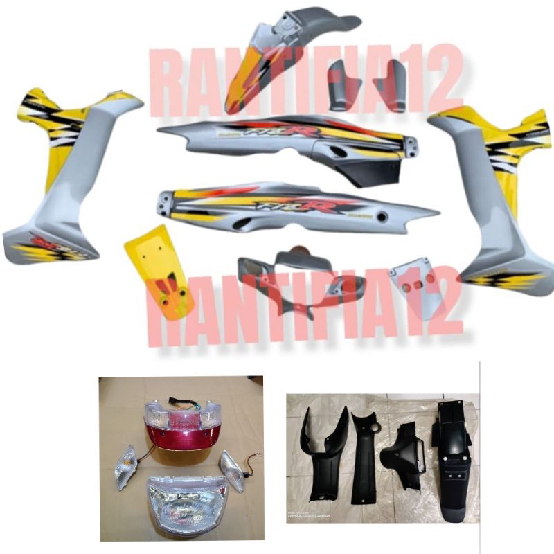 cover bodi Fizr full set bodi fiz r milenium silver kuning