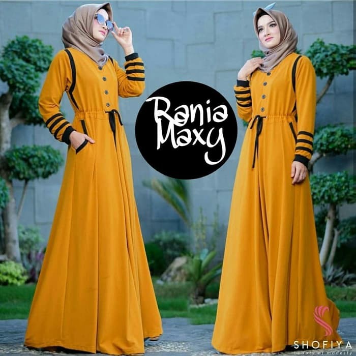 GAMIS SYARI ANNAJAH CAPUCCINO 900GR 110 140 ALLSIZE GAMIS SYARI BUSUI CADAR CREPE HQ POLOS MURAH I.