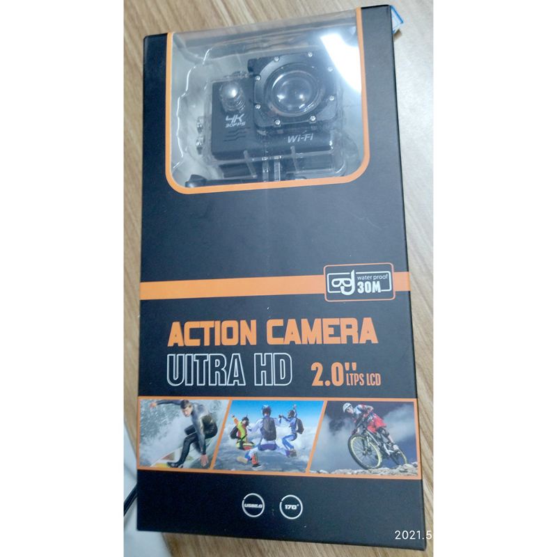 Action Camera Waterproof 4K WiFi - Black