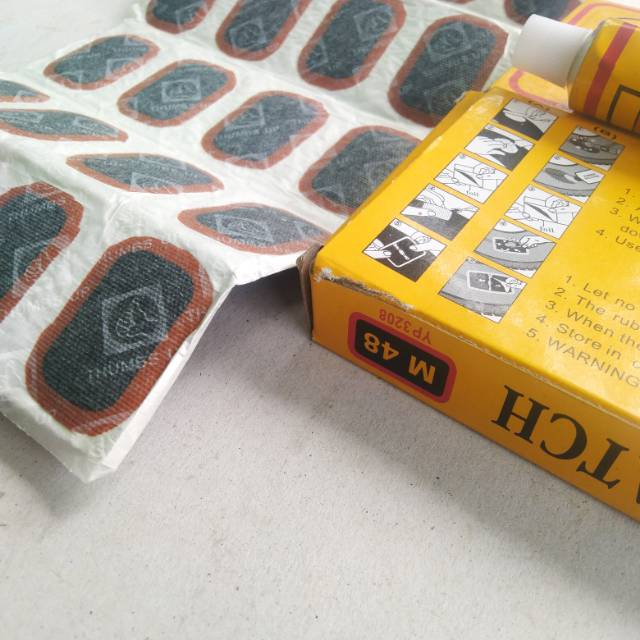 Lem Karet Tambal Ban Dalam Sepeda /Motor Tip Top Cold Patch.