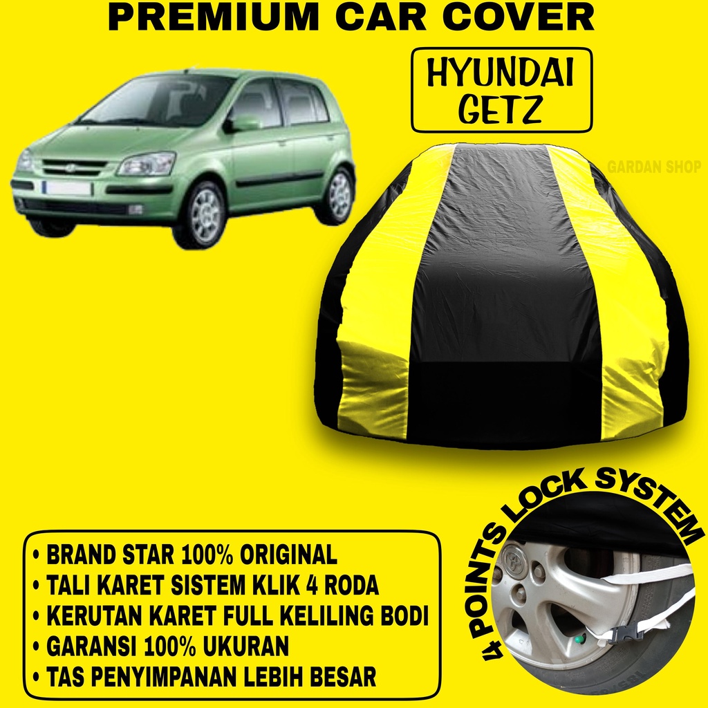 Body Cover HYUNDAI GETZ Sarung Strip KUNING Penutup Pelindung Bodi Mobil Hyundai Getz PREMIUM