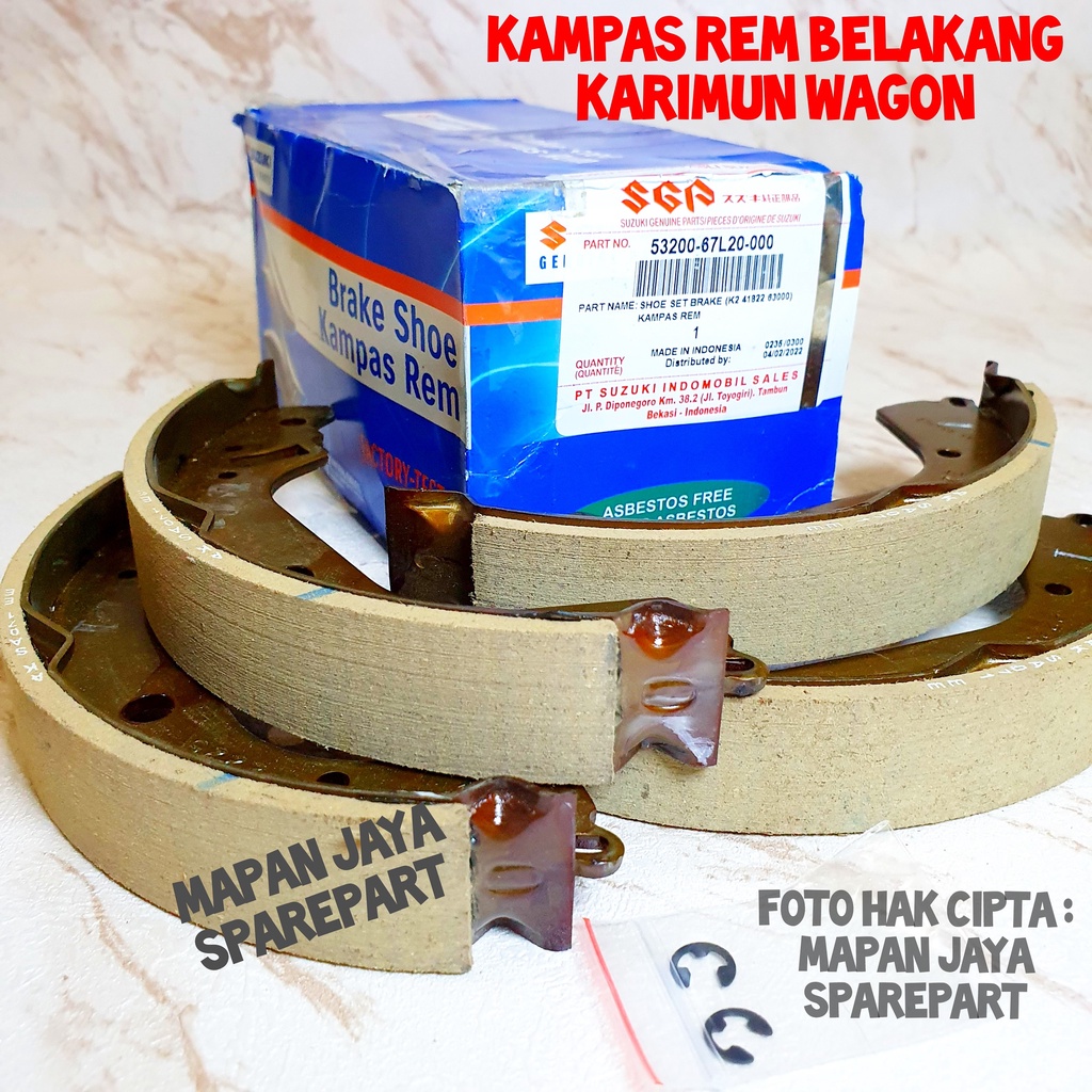 ORI BRAKE SHOE - KAMPAS REM BELAKANG KARIMUN WAGON