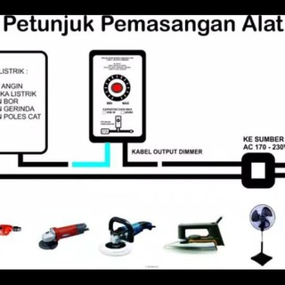 Pengatur kecepatan bor grinda pemanas dinamo speed control