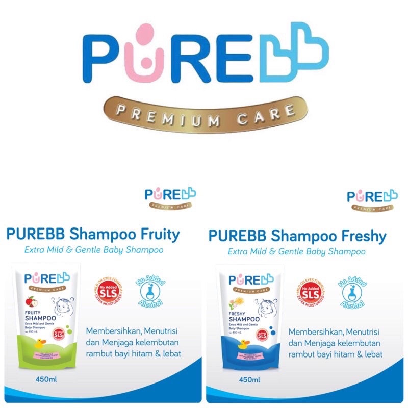 Pure BB Shampoo Fruity &amp; Freshy Refill 450ml