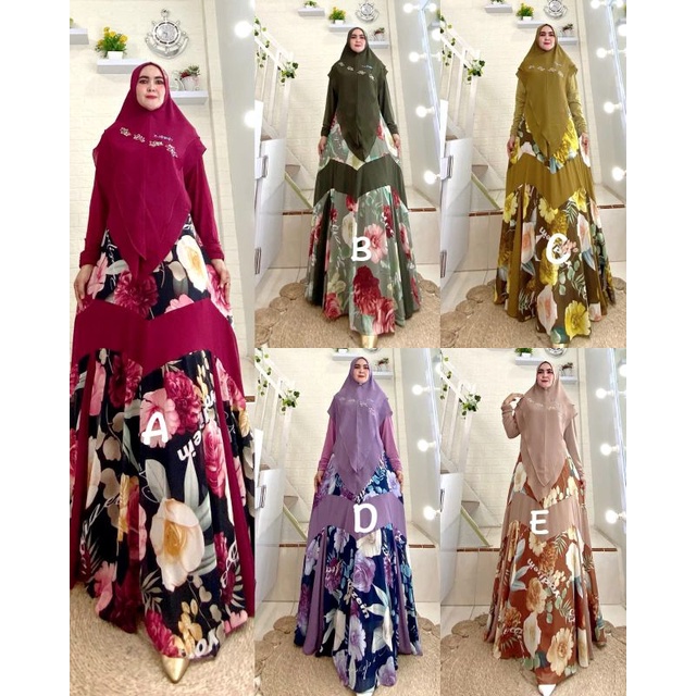 DRESS SYAHIDA PREMIUM SET*ORY BY YODIZEIN SYARI
