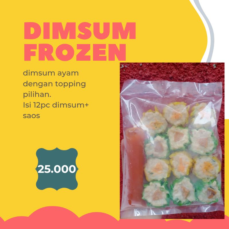 

Frozen food //READY DIMSUM AYAM (frozen) || origin dimsum || isi 12