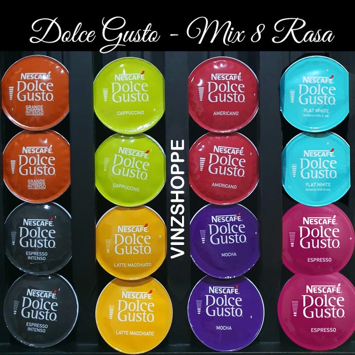 

PROMO Kapsul Kopi Nescafe Dolce Gusto Mix 8 Rasa