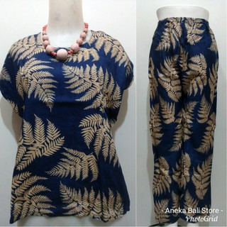 Setelan TOP celana panjang bali U XL babydoll set Setelan TOP celana panjang bali U XL babydoll set