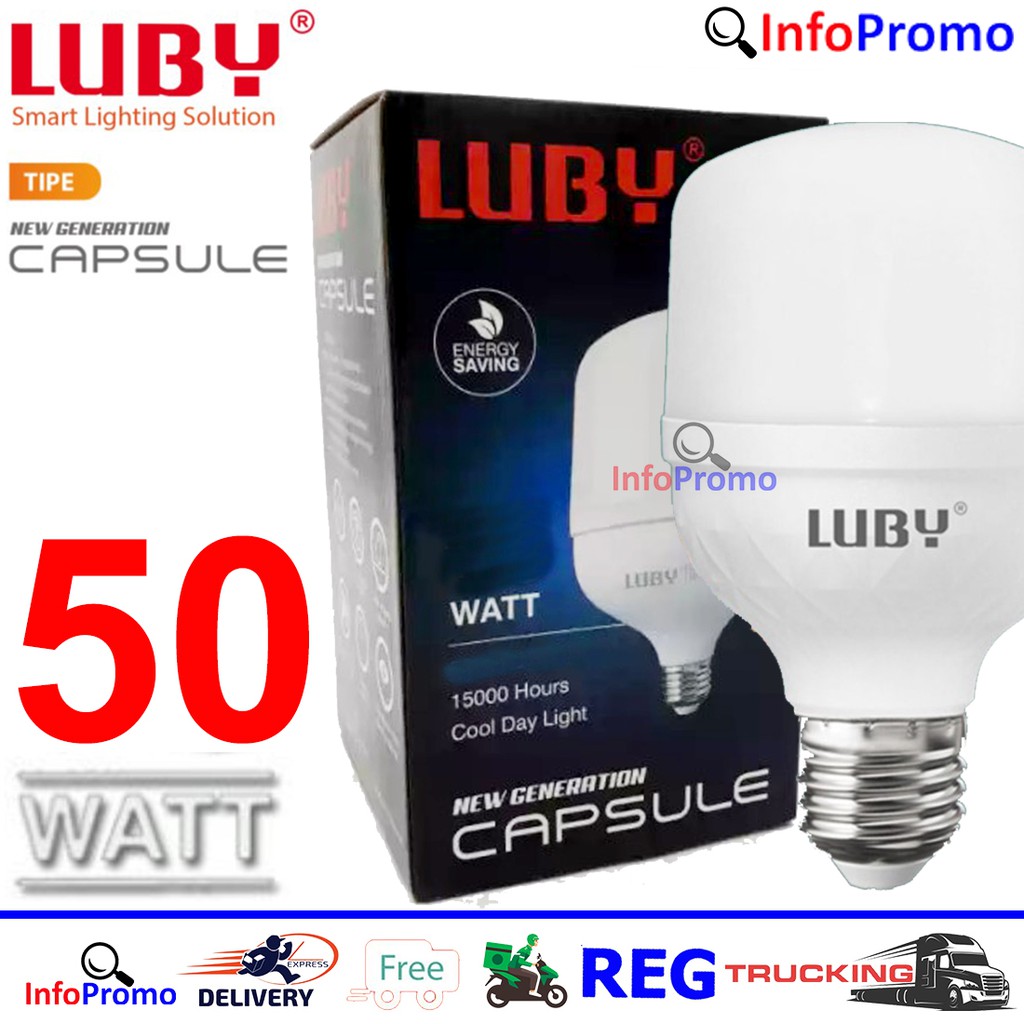 Jual Bohlam Lampu Led Watt Luby New Generation Capsule Cahaya Putih Sni Original Shopee