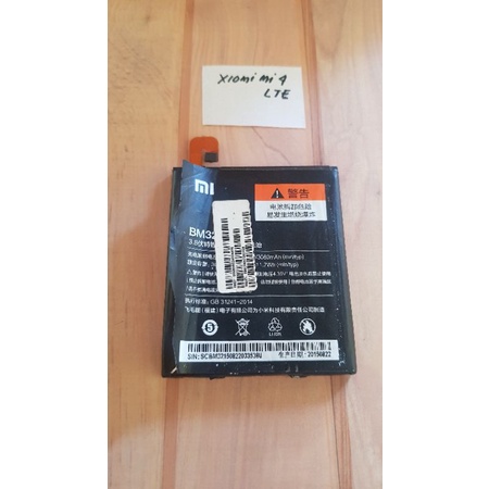 baterai batre batu Hp Xiaomi mi4 LTE sparepart Ori copotan