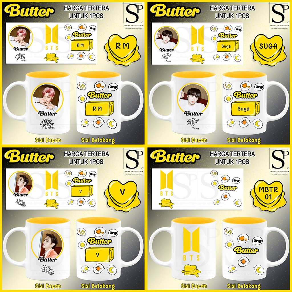 Gelas BTS Butter Mug BTS