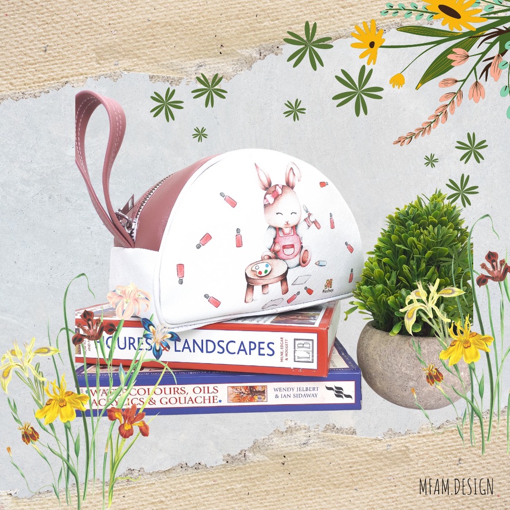 

Pencil Case Kids Bunny Painting