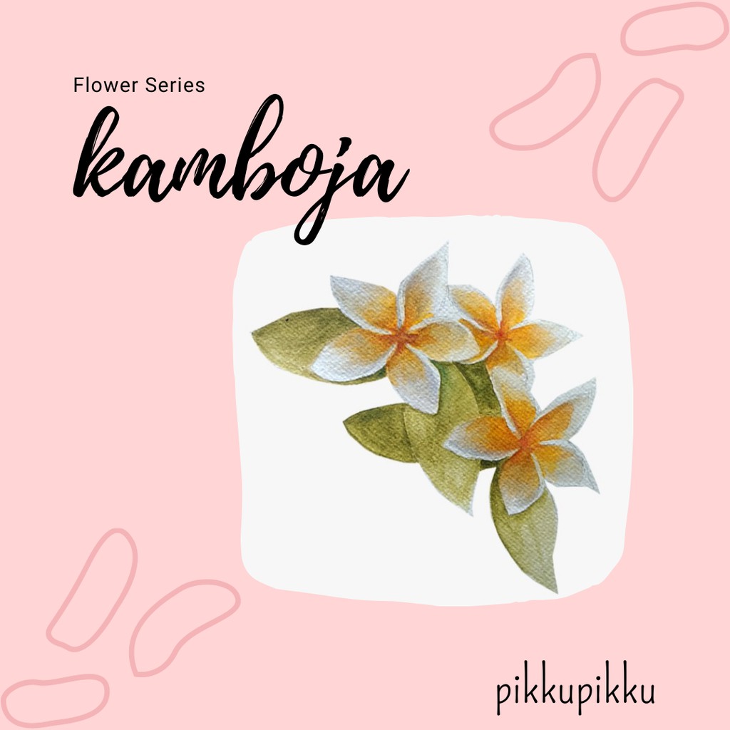 

KAMBOJA FLOWER SERIES STICKER | STICKER AESTHETIC LUCU MURAH