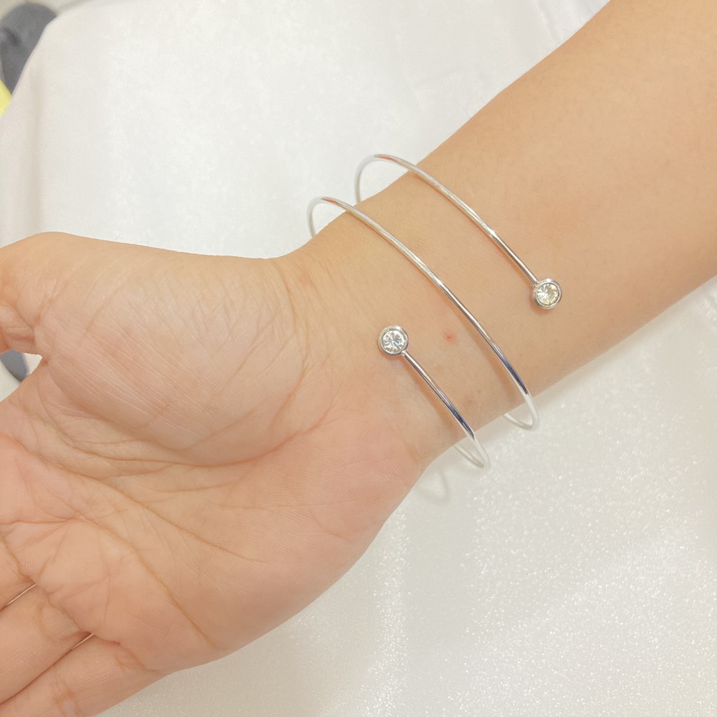 Gelang Titanium Cuff Simple Wanita