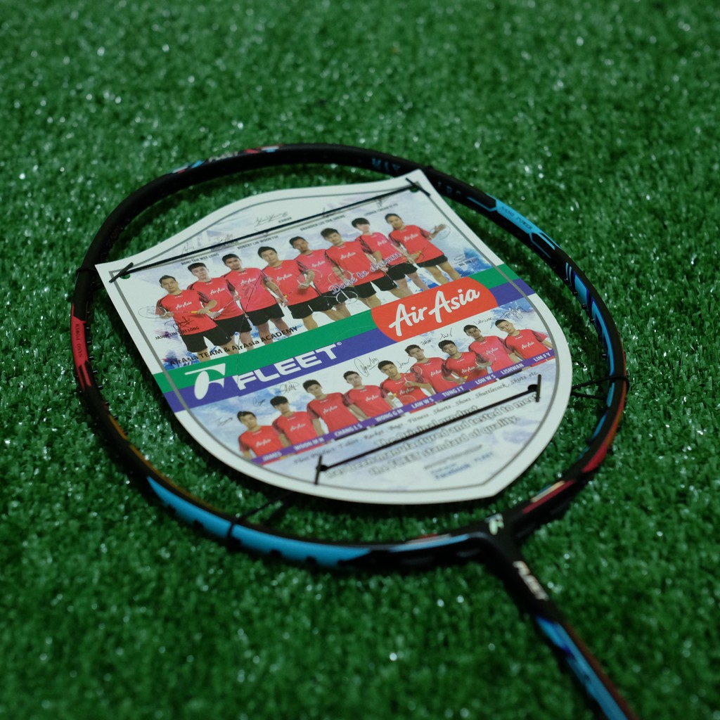 Raket Bulutangkis Terbaru Raket Fleet Duotech 11 Pink Blue (Inc: Senar Fleet dan Grip)