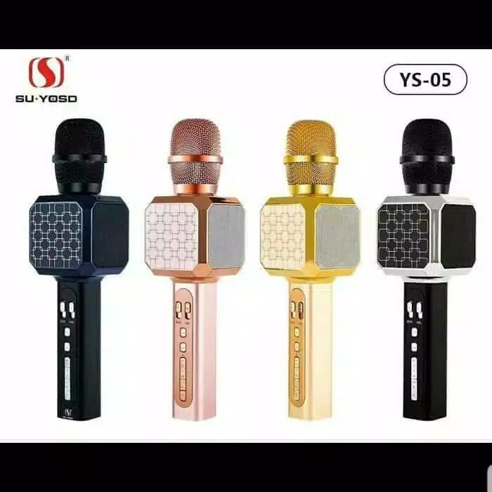 Mic Karaoke Bluetooth YS 05 Original Mic Protable Dan Mic Smule