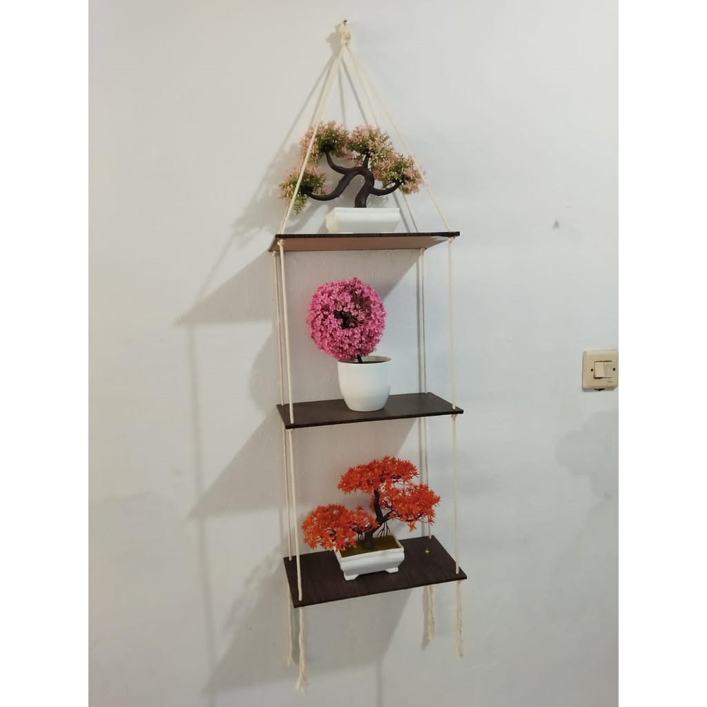 Rak Dinding Gantung / Rak Gantung / Rak Dinding Serbaguna / Rak Kayu Gantung / Hiasan Dinding