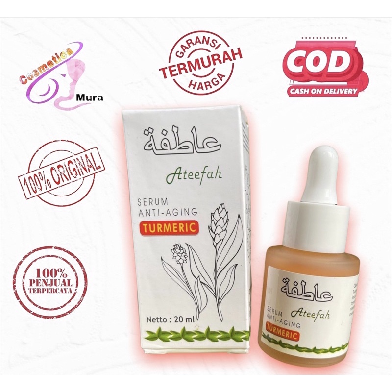 ateefah serum anti aging bpom - serum wajah ateefah bpom original - face serum ateefah bpom