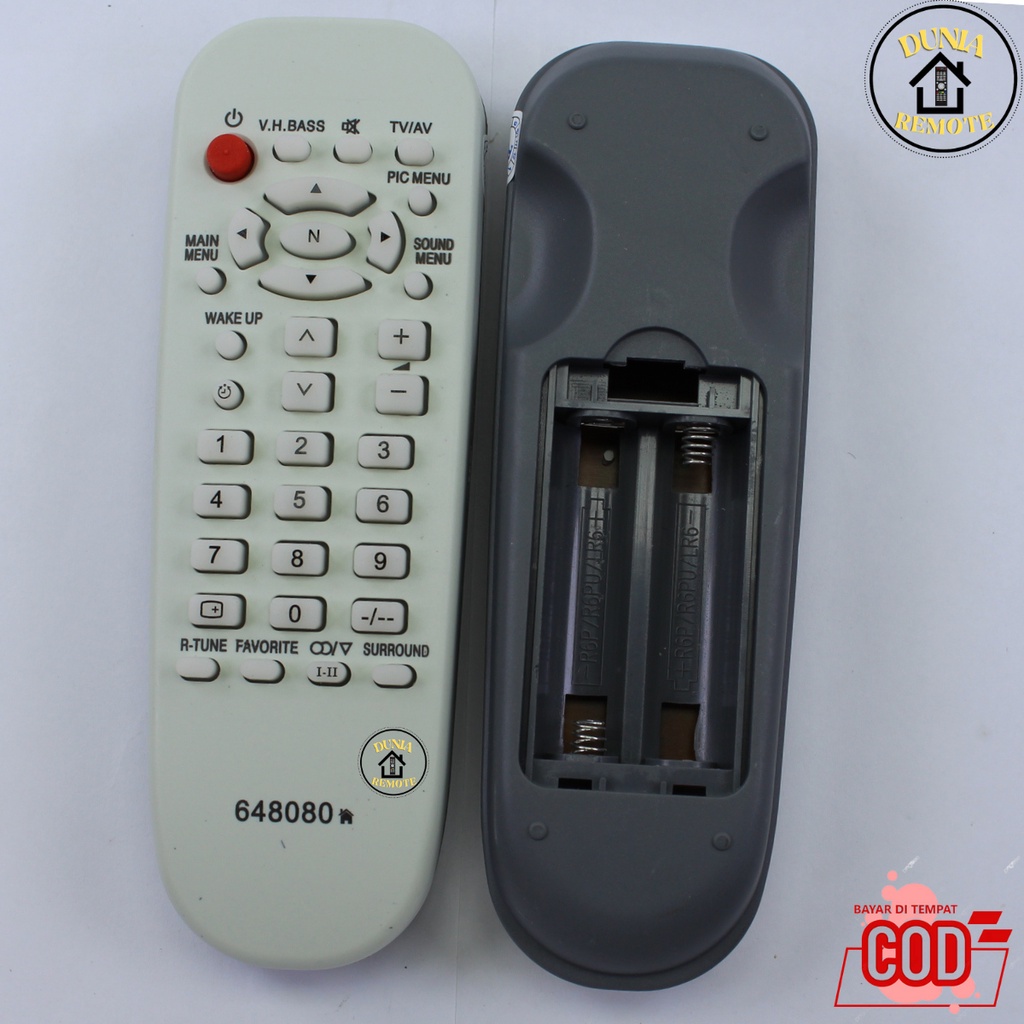 Remot / Remote TV Panasoni Tabung 8080 tanpa setting