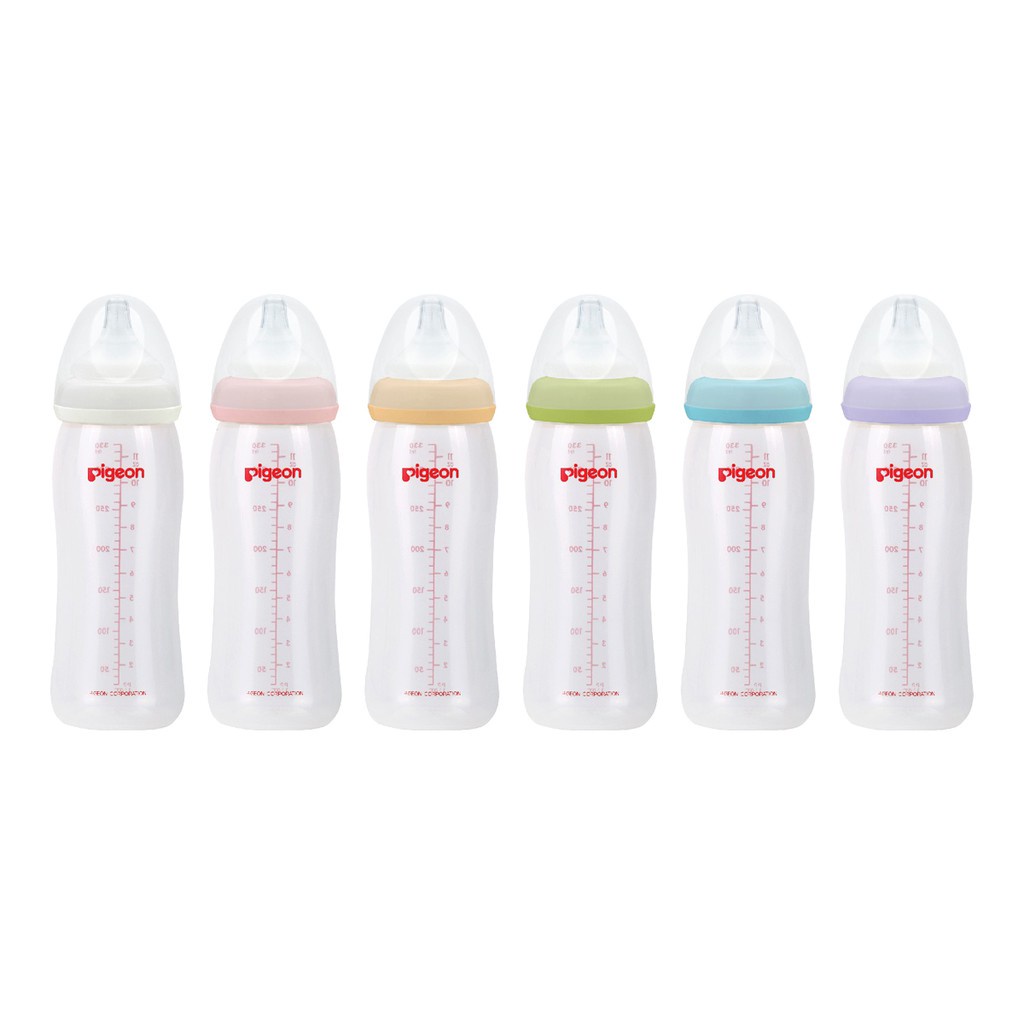 PIGEON BABY Soft Touch Peristaltic Plus PP Wide Neck |  0+ Bulan 160ml 240ml | Botol Susu Bayi