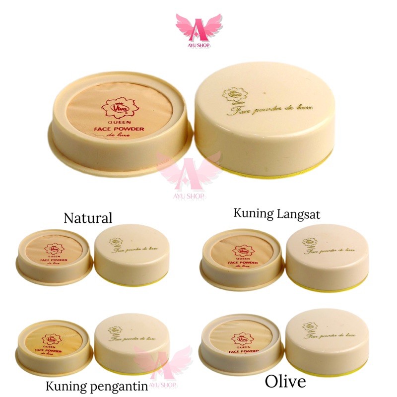 Viva Queen Face Powder de Luxe (Viva Bedak Doos Queen Baru)