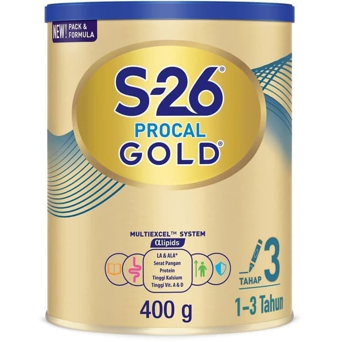 S26 Procal Gold Tahap 3 Susu Formula 400 gram
