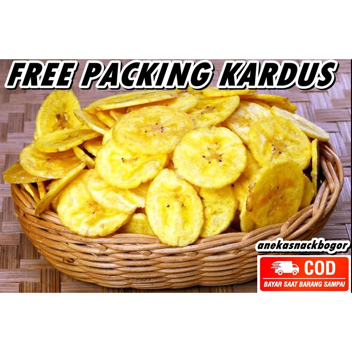 

snack kiloan keripik pisang manis 250 gram makanan ringan cemilan camilan jajanan kiloan