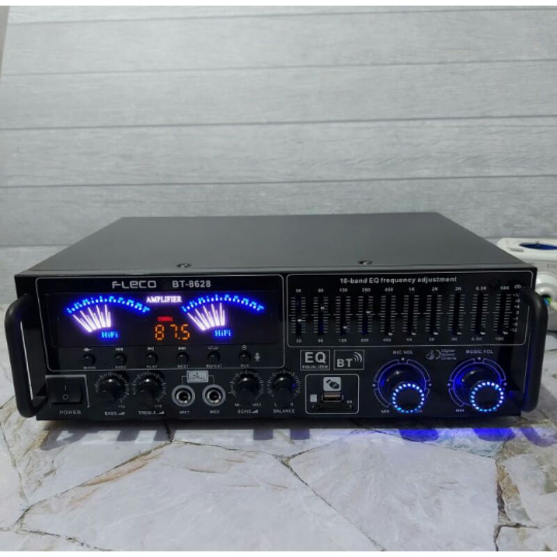 Cod Power Amplifier Fleco F-BT8628//Amplie Bluetooth//Amplie Karaoke Multifungsi