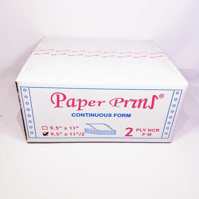 

Paper Pryns Continuous Form 9,5 x 11/2 2ply (1 lembar dibagi 2) - Warna