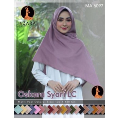 Azara Jilbab Segi Empat Jumbo Voal Oskara Syar'i 130 x 130 CM