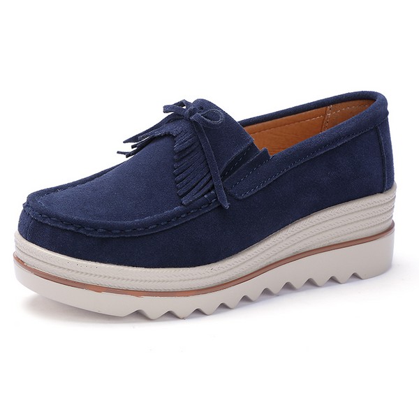 sepatu import wanita platform navy 1130